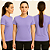 Baby Look Manga Curta Lisa Sport Dry Lavanda - Imagem 1
