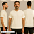 Camiseta Manga Curta Algodão Penteado 30.1 Off White - Imagem 1