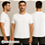Camiseta Manga Curta Algodão Penteado 30.1 Branco - Imagem 1