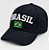 Boné Brasil Preto com Bandeira Brasileira Bordada - Imagem 2