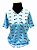 CAMISETA MALHA BABY LOOK Feminino _Gola C_Modelo: BUCCIA cor Azul Claro - Imagem 1