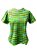 CAMISETA MALHA BABY LOOK Feminino _Gola V_Modelo: EYES COLOR  cor Verde Limão - Imagem 1