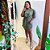 Vestido Linho Verde Camo Comfort - Open - Imagem 1