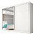 Armário 2 Portas deslizantes Germânia c/ espelho 2,02m - Branco EUR - Imagem 2