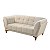 Sofá 2 lugares Austrália - Tecido veludo bege RDM - Imagem 2