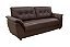 Conjunto estofado 3 e 2 lugares Oslo - Korino coss marrom RDM - Imagem 2