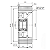 Roda de carga Vulkollan 230x85x40 - Imagem 3
