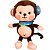 Pelucia Macaquinho Squish Pals Colecionavel 50cm Toyng - Imagem 1