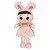 Pelúcia Boneca Squish Pals Grande Vestido Rosa 40cm Toyng - Imagem 1