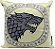 Almofada Fibra Veludo 25x25cm Stark Game Of Thrones Bege Único - Imagem 1