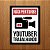 Placa Decorativa Youtuber Trabalhando - Imagem 1