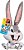 Pelúcia Looney Tunes Pernalonga Nova Brink - Imagem 1