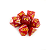 Dados RPG: Perolado Vermelho e Dourado Central Dice - Imagem 1