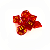 Dados RPG: Glitter Vermelho e Dourado Central Dice - Imagem 1