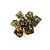 Dados RPG: Glitter Fumaca e Dourado Central Dice - Imagem 1