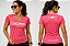 Camiseta Divas Que Correm Virtual Run Rosa em Poliamida. - Imagem 1