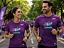 Camiseta Coffee Run Roxa em Poliéster - Imagem 1
