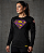 Camiseta Manga Longa Supergirl Preta em Poliéster - Imagem 1