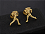 Brinco Corredora Folheado a Ouro 18K - Imagem 1