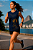 Camiseta Regata Mulher Maravilha Summer Edition Azul Marinho e Dourado - Imagem 1
