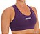 Top Roxo MANIA DE CORRIDA de alta compressão com bolso nas costas (Zero Transparência) - Imagem 2
