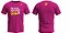Camiseta EU CORRO PRA COMER PÃO DE QUEIJO Rosa em Poliamida - Imagem 2