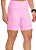 Bermuda Mania de Corrida de Alta Compressão ROSA CHICLETE Feminina com bolsos (Zero Transparência) - Imagem 4