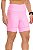 Bermuda Mania de Corrida de Alta Compressão ROSA CHICLETE Feminina com bolsos (Zero Transparência) - Imagem 1