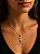 Conjunto Premium Semijoia Pingente Corredora com 3 Zircônias + Corrente Veneziana 45 cm Folheados a Ouro - Imagem 2