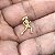 Pingente Corredora com 5 Strass Folheado a Ouro 18k (2 cm x 0,9 cm) - Imagem 2