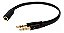 Cabo Splitter Divisor De Funções Y P3 X P2  P / Headset - Imagem 1