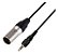 Cabo Audio Mic 3.5mm Trs P/ 3pin Xlr P/ Sony Uwp V1 D11 D21 - Imagem 1