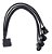 Cabo Adaptador Multi Fan Hub Splitter Molex Cooler 3 4 Pinos - Imagem 1