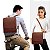 Mochila / Carteiro Conversível Unissex Publicador - Café - Imagem 1