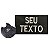 Seu texto tarjeta Bordado Costas Colete / Bornal - Imagem 1