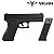 Combo Airsoft - 2 Pistolas de Airsoft Spring Glock 17 GK-V307 + Alvo + BBs - Imagem 2