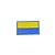 Patch Bandeira Ucrânia emborrachada - Item Grátis - Imagem 1