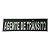 Patch Emborrachado Agente de Trânsito 16x5 - Imagem 1