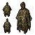 Poncho Militar Camuflado Capa de Chuva Impermeável Com Bolso Ripstop 210T Multi-Uso - Camuflado - Imagem 3