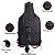 Mochila Tática Transversal Preta Assault Modular 600D - Imagem 3