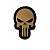 Patches Caveira Justiceiro Emborrachada Desert / Coyote - Imagem 2