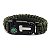 Pulseira de Paracord Verde sobrevivência Bússola Apito e Pederneira - Imagem 4