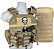 Colete Tático Plate Carrier Coyote WWART SHOOTER 2.0 - Imagem 1