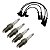Kit Velas Ngk Bkr6ed Sct09 Fiat Corsa Citroen Preto - Imagem 8