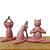 Trio de Estátuas Yoga Gatos - Imagem 2