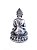 Estátua Buda Hindu Flor de Lotus - 16 cm - Prata - Imagem 2