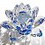 Flor de Lótus de Cristal - várias cores - 11 cm - Imagem 2