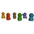 6 estatuas mini buda colorido - Imagem 2