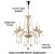 Lustre pendente cristal 5 braços estilo - Imagem 3