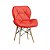 Cadeira Decorativa Slim Eiffel Vermelha Notável - Imagem 1